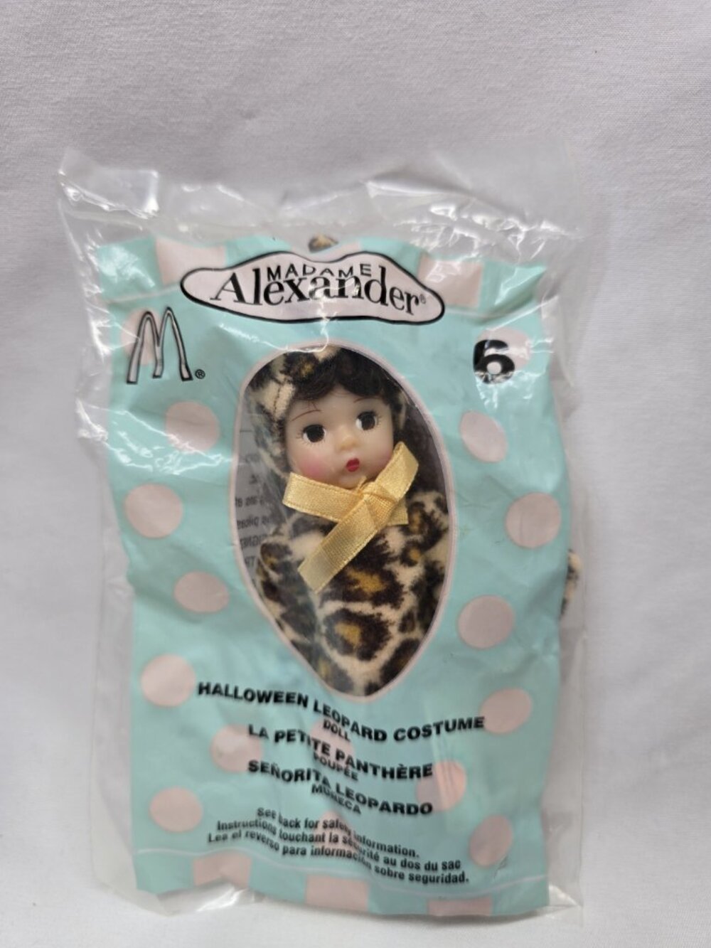 McDonalds Madame Alexander Happy Meal Toy in Bag #6 Halloween Leopard 2003 NEW